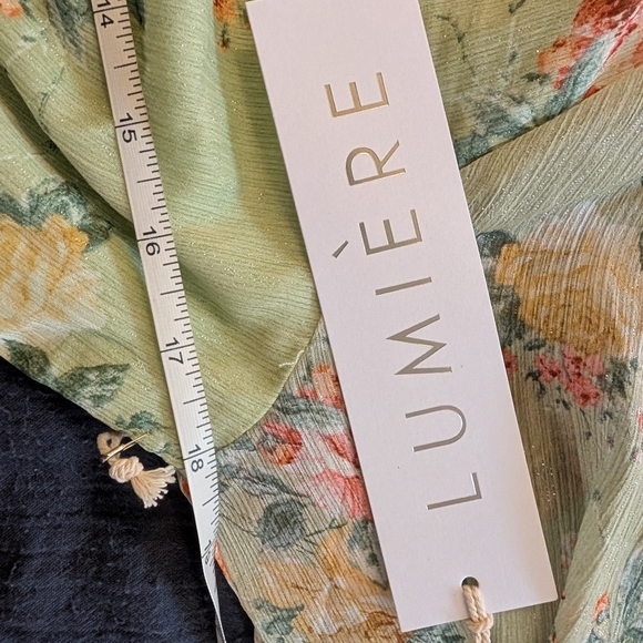 Lumiere Floral Green Mini Dress - Picture 3 of 4